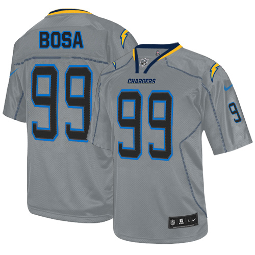 Men's Elite Joey Bosa Nike Jersey Lights Out Grey - #99 NFL Los Angeles Chargers